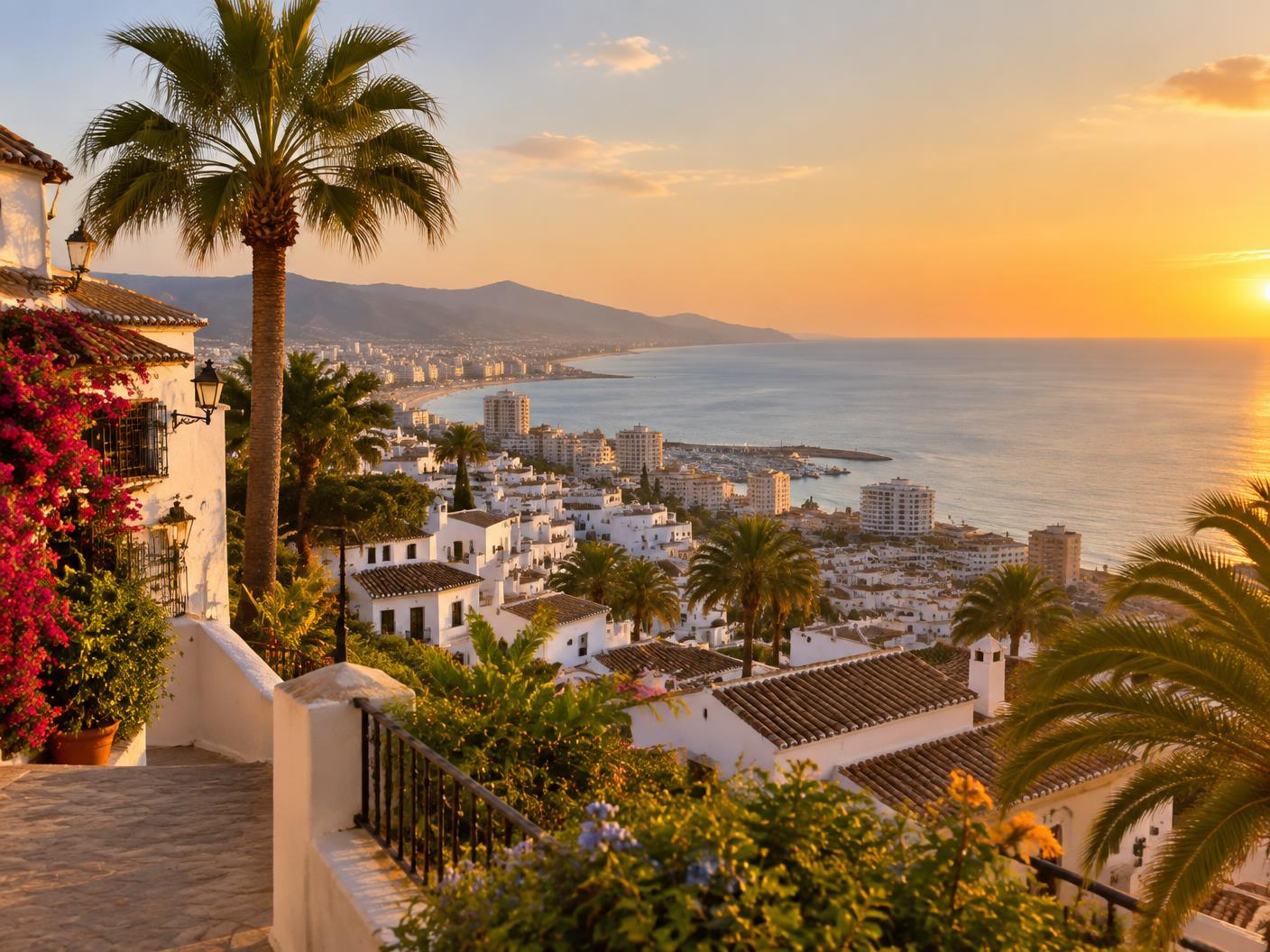 Benalmádena – Byn, stranden och marinan