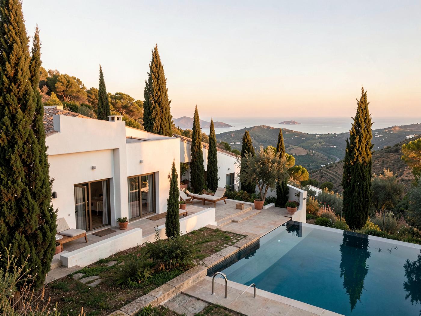 Villa med pool och utsikt i Nueva Andalucía